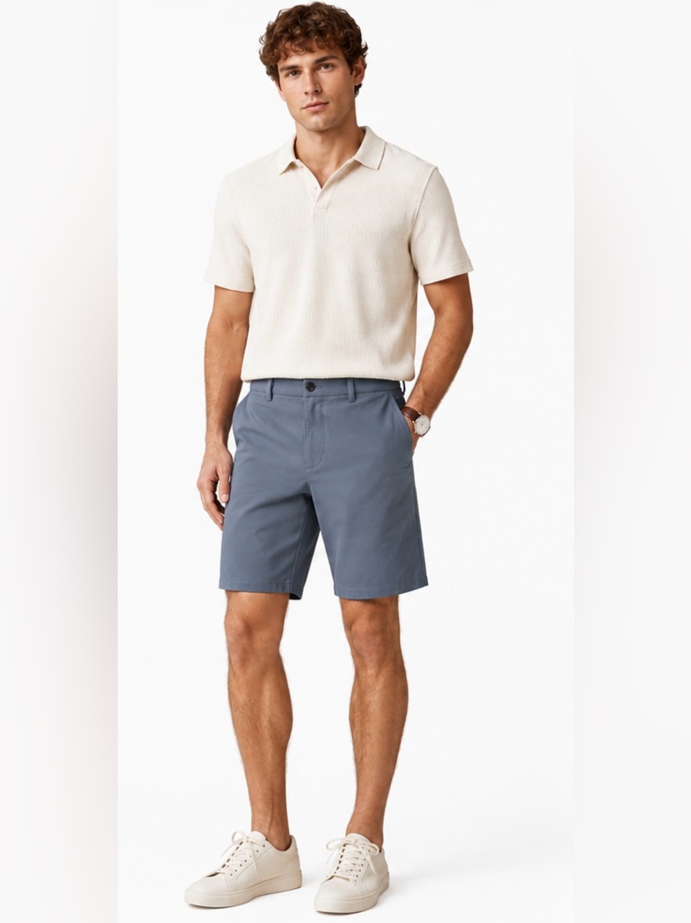 Swet Tailor The Everyday Chino Short in French Grey